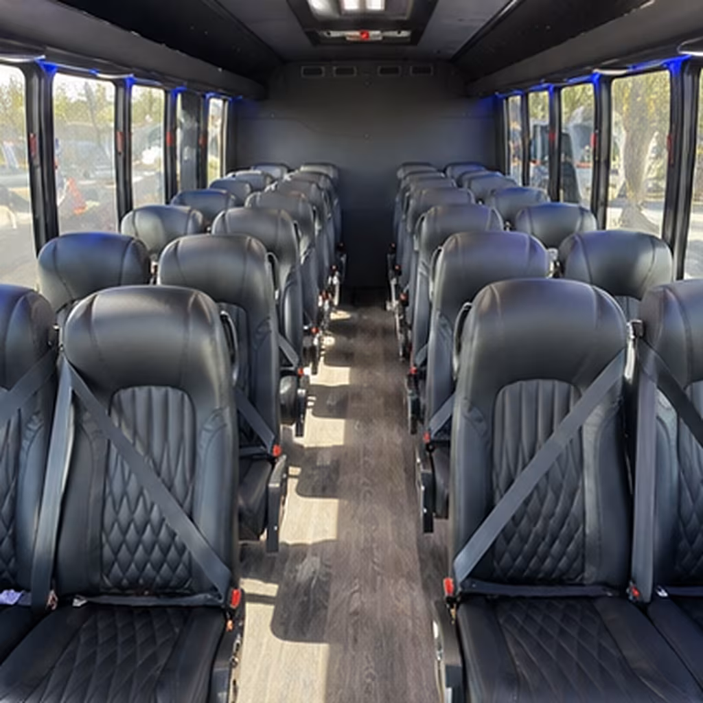 Buffalo Airport Shuttle & Transportation party bus interior