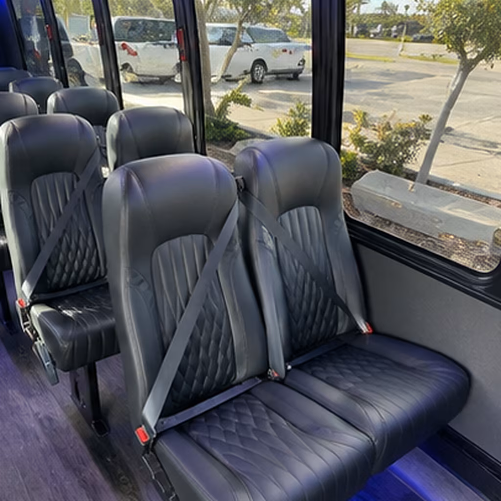 Buffalo Airport Shuttle & Transportation party bus interior