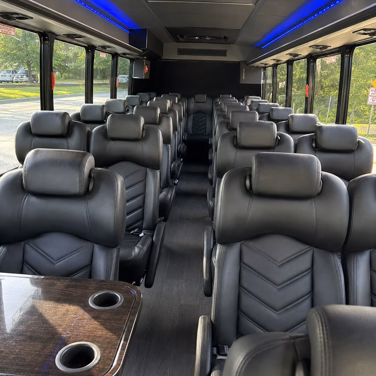 Buffalo Corporate Transportation party bus interior