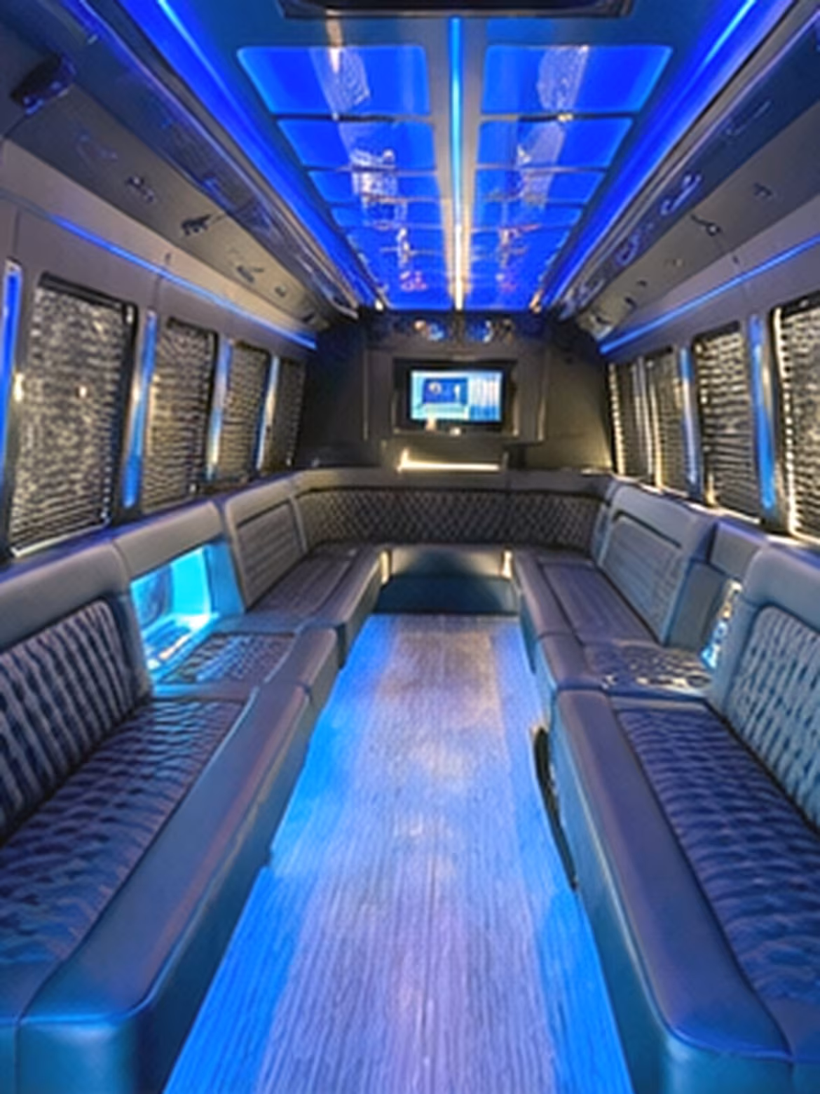 Buffalo Private Event Transportation party bus interior