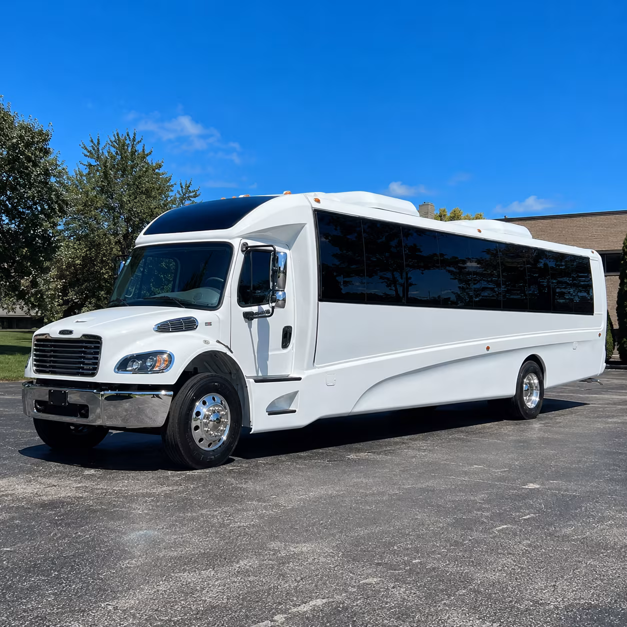 Buffalo School Event Transportation party bus exterior
