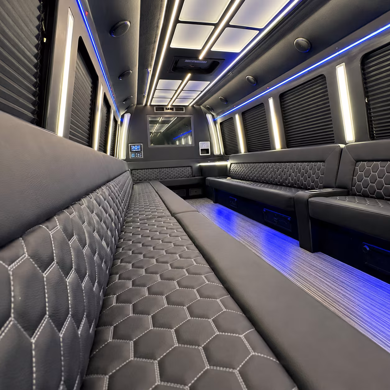 Buffalo Sporting Event Transportation party bus exterior