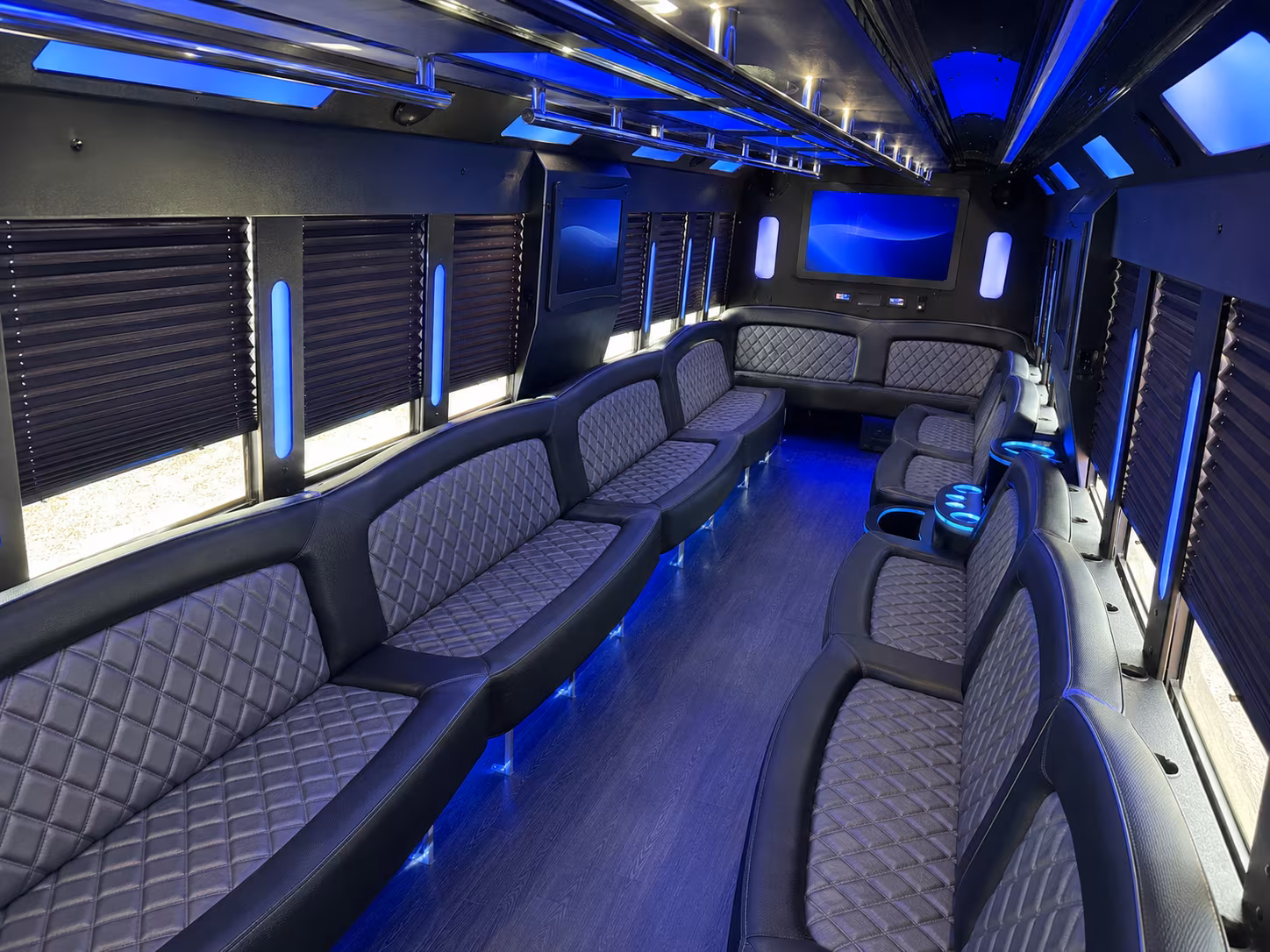 Buffalo Sporting Event Transportation party bus exterior