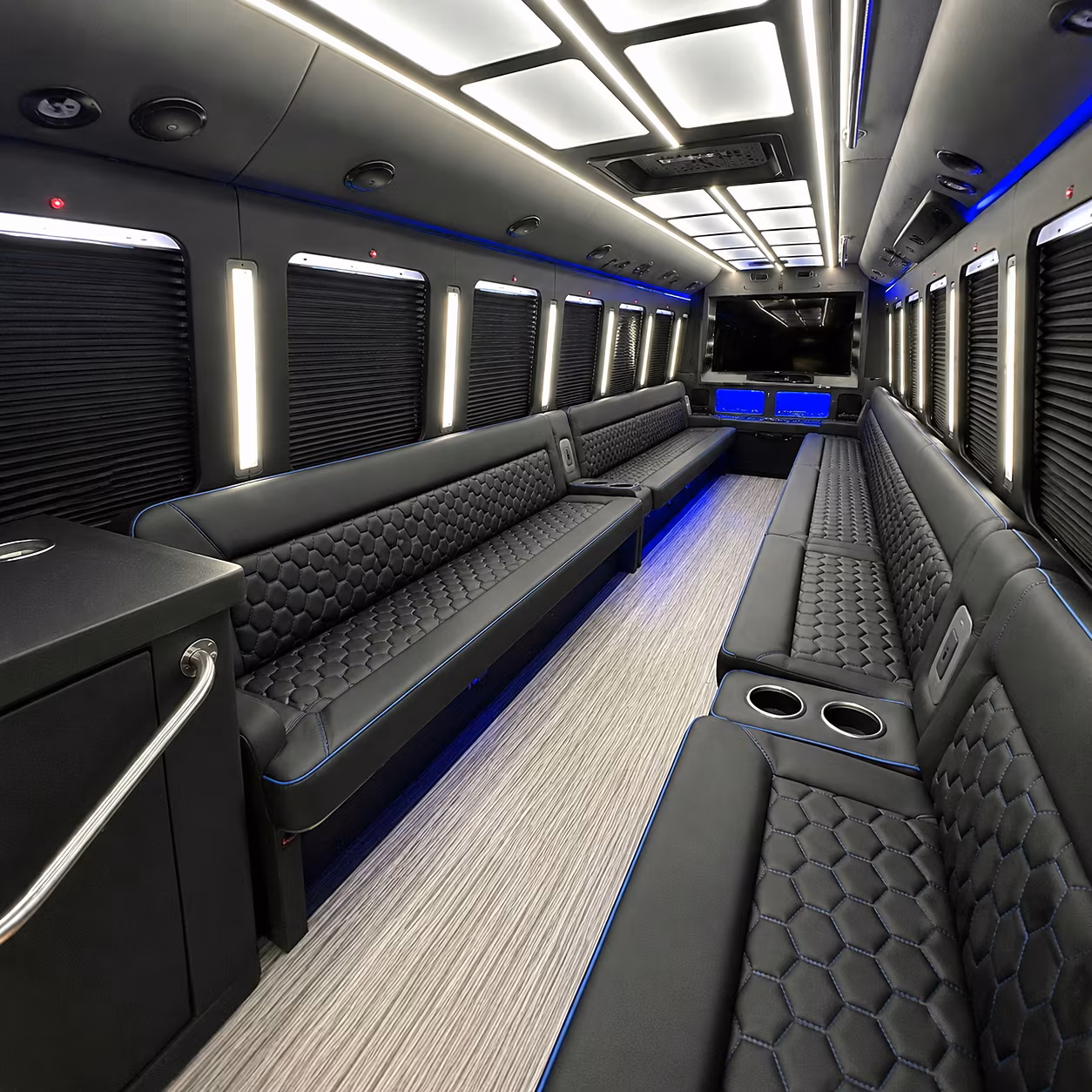 Buffalo Wedding Transportation party bus interior